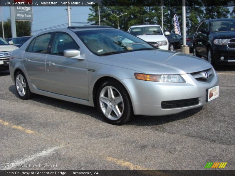 Alabaster Silver Metallic / Ebony 2006 Acura TL 3.2