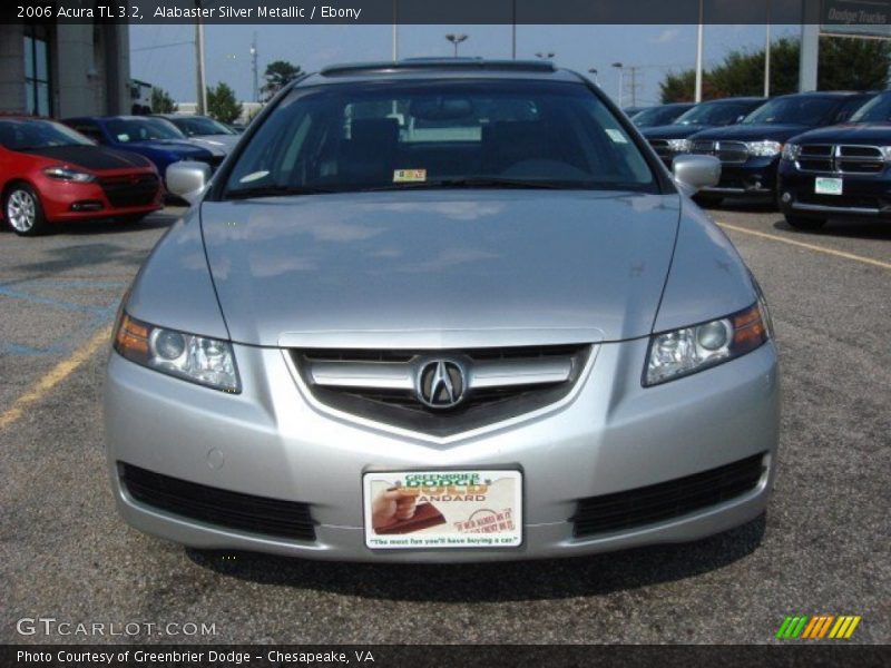Alabaster Silver Metallic / Ebony 2006 Acura TL 3.2