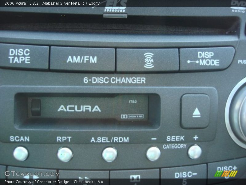 Alabaster Silver Metallic / Ebony 2006 Acura TL 3.2