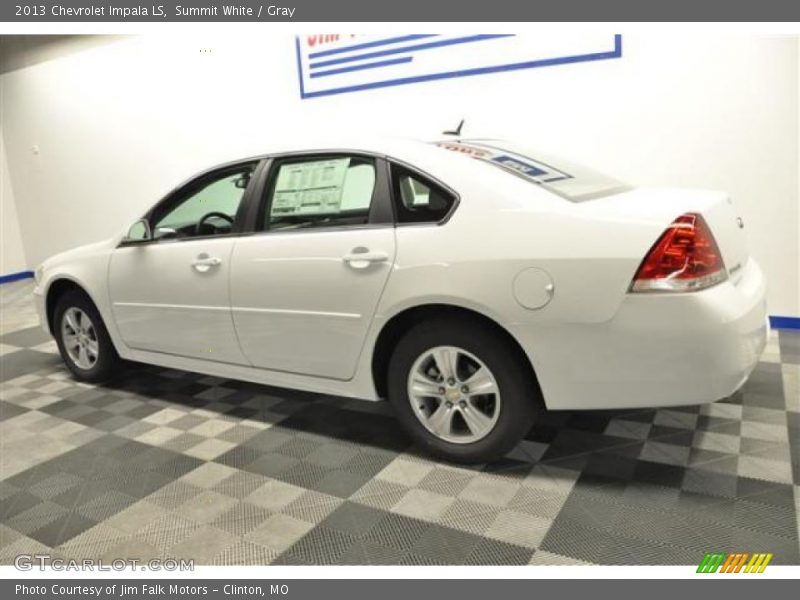 Summit White / Gray 2013 Chevrolet Impala LS