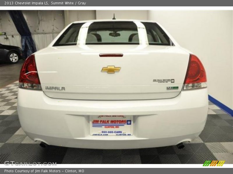 Summit White / Gray 2013 Chevrolet Impala LS