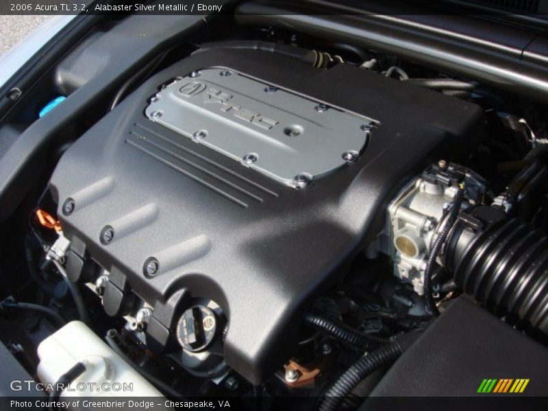 Alabaster Silver Metallic / Ebony 2006 Acura TL 3.2