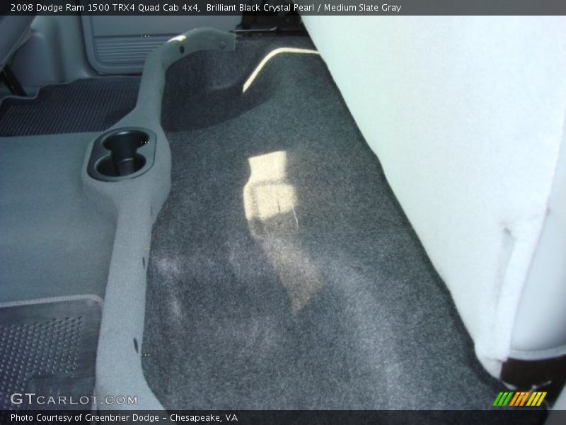 Brilliant Black Crystal Pearl / Medium Slate Gray 2008 Dodge Ram 1500 TRX4 Quad Cab 4x4