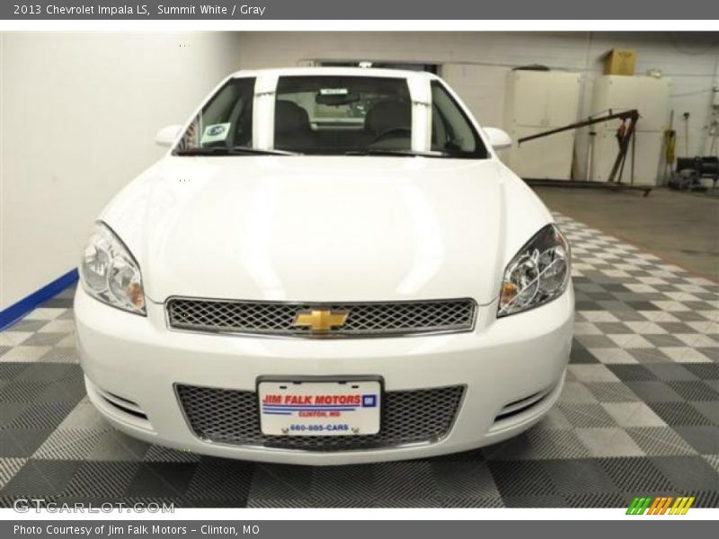 Summit White / Gray 2013 Chevrolet Impala LS