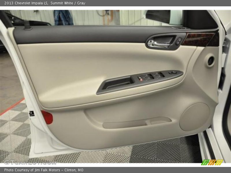 Summit White / Gray 2013 Chevrolet Impala LS