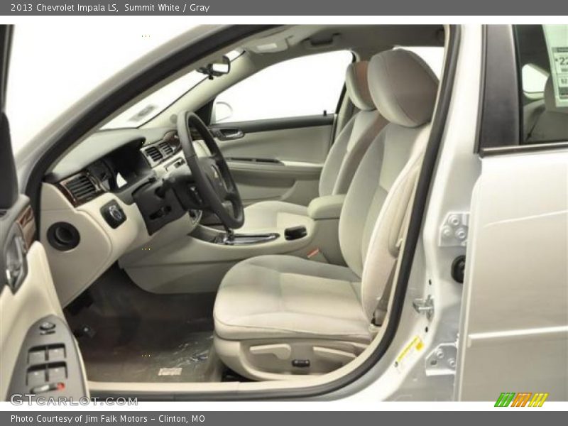 Summit White / Gray 2013 Chevrolet Impala LS