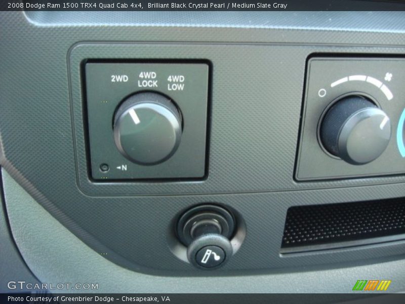 Brilliant Black Crystal Pearl / Medium Slate Gray 2008 Dodge Ram 1500 TRX4 Quad Cab 4x4