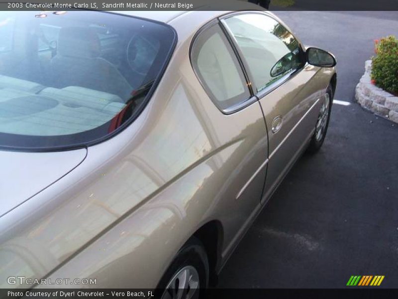 Sandrift Metallic / Neutral Beige 2003 Chevrolet Monte Carlo LS