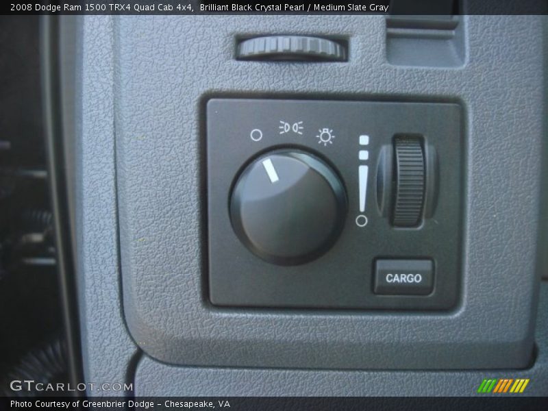 Brilliant Black Crystal Pearl / Medium Slate Gray 2008 Dodge Ram 1500 TRX4 Quad Cab 4x4