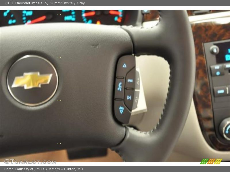 Summit White / Gray 2013 Chevrolet Impala LS