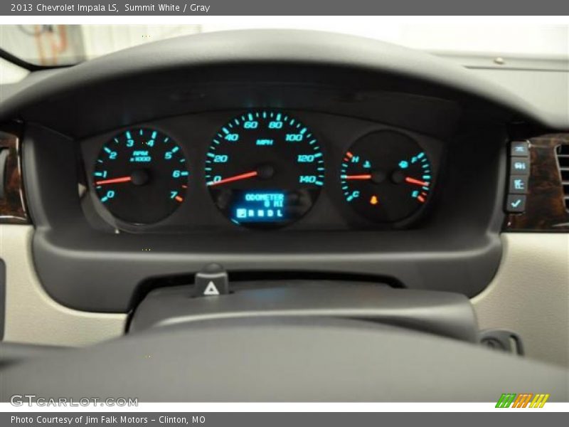 Summit White / Gray 2013 Chevrolet Impala LS