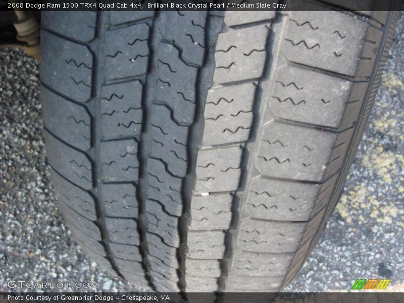 Brilliant Black Crystal Pearl / Medium Slate Gray 2008 Dodge Ram 1500 TRX4 Quad Cab 4x4