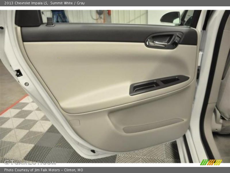 Summit White / Gray 2013 Chevrolet Impala LS