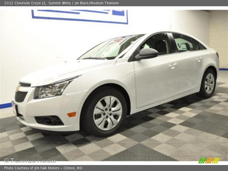 Summit White / Jet Black/Medium Titanium 2012 Chevrolet Cruze LS