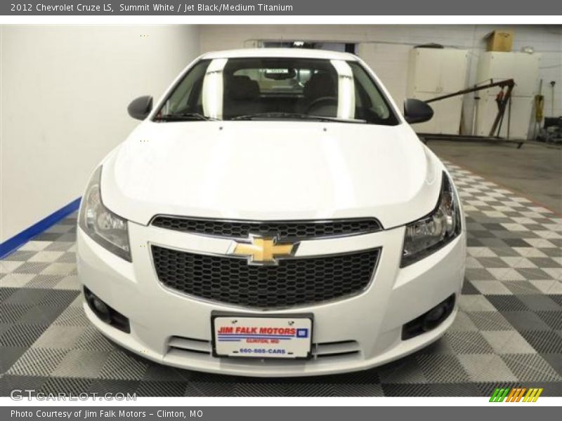 Summit White / Jet Black/Medium Titanium 2012 Chevrolet Cruze LS