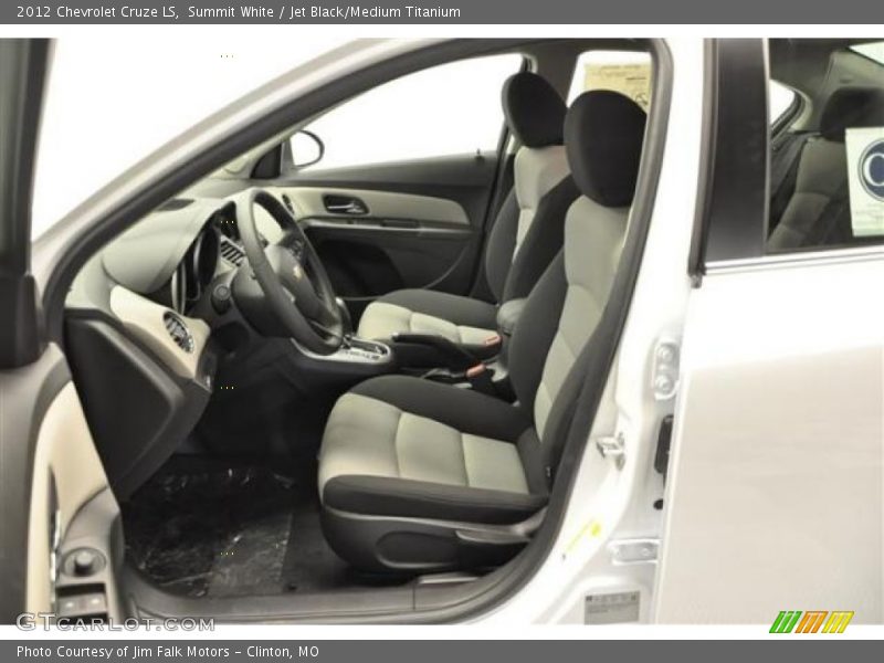 Summit White / Jet Black/Medium Titanium 2012 Chevrolet Cruze LS