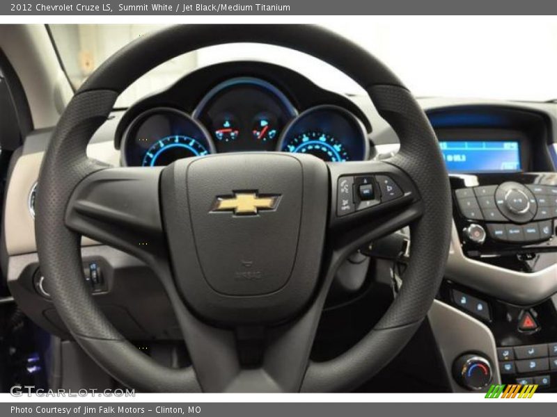 Summit White / Jet Black/Medium Titanium 2012 Chevrolet Cruze LS
