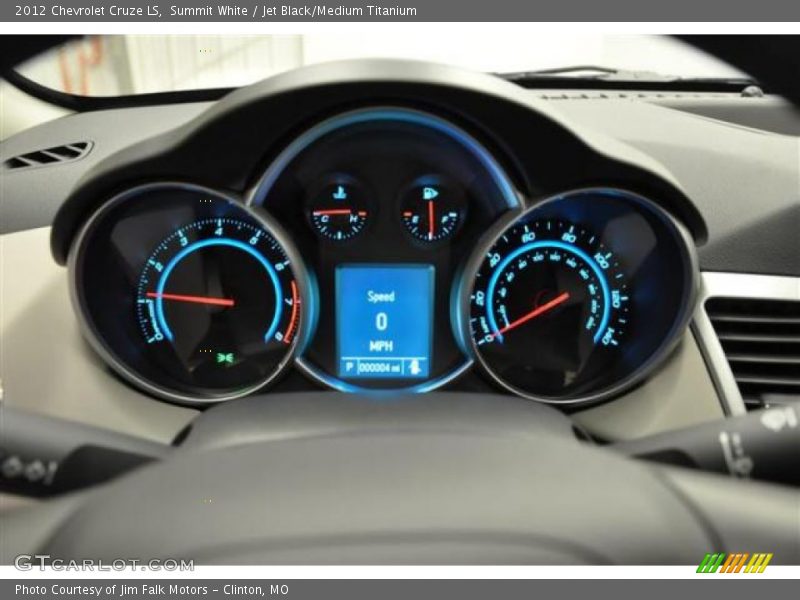 Summit White / Jet Black/Medium Titanium 2012 Chevrolet Cruze LS