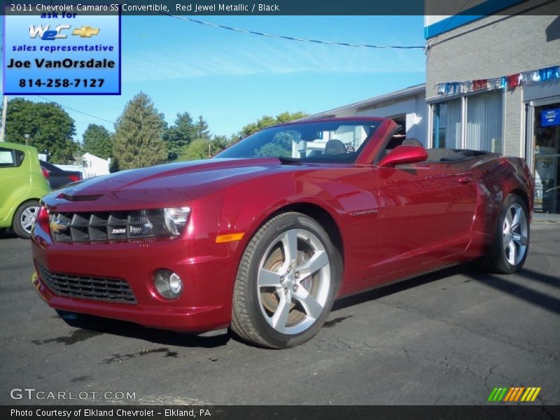 Red Jewel Metallic / Black 2011 Chevrolet Camaro SS Convertible