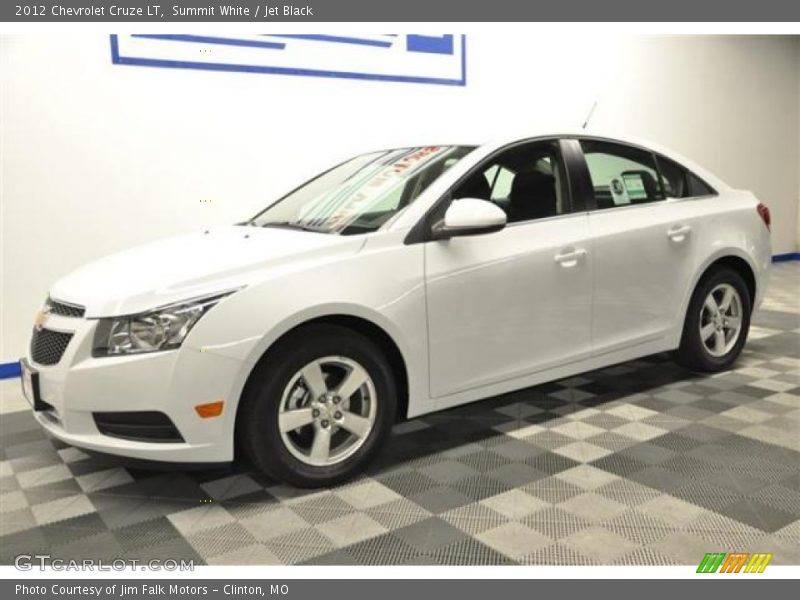 Summit White / Jet Black 2012 Chevrolet Cruze LT