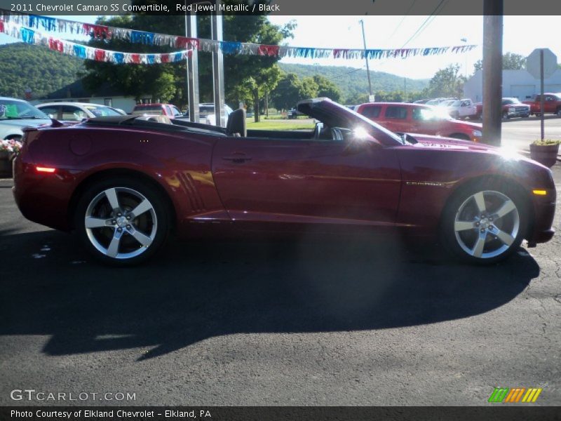 Red Jewel Metallic / Black 2011 Chevrolet Camaro SS Convertible