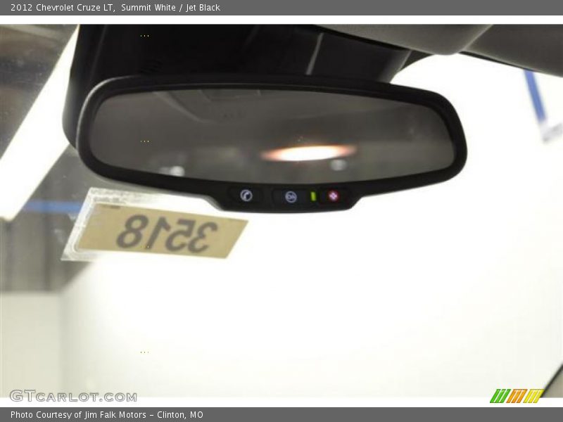Summit White / Jet Black 2012 Chevrolet Cruze LT