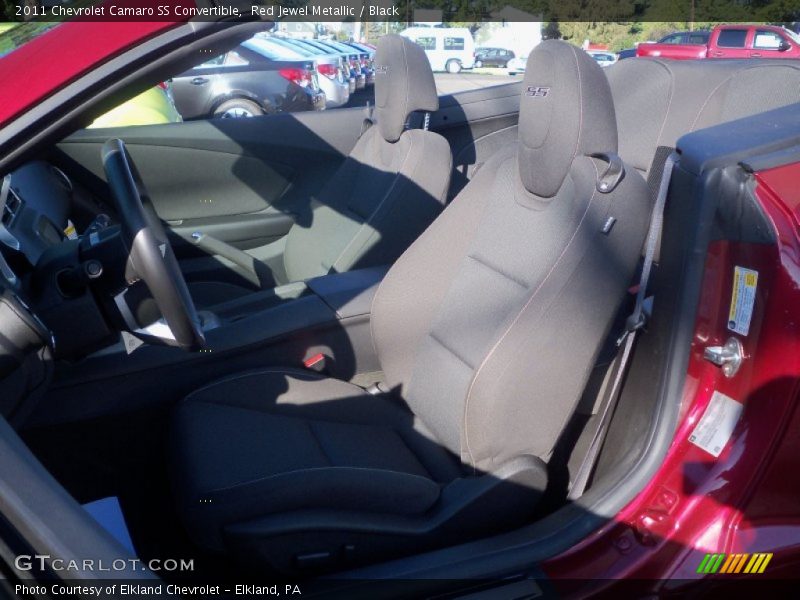 Red Jewel Metallic / Black 2011 Chevrolet Camaro SS Convertible