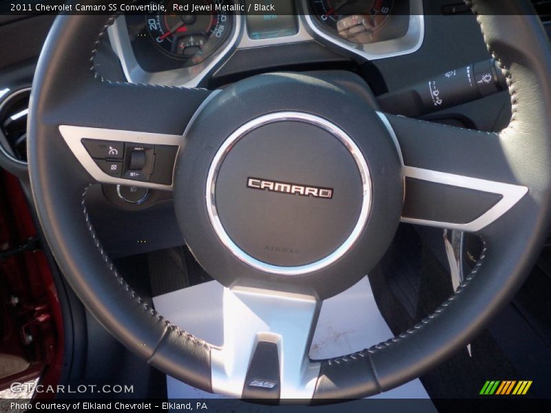 Red Jewel Metallic / Black 2011 Chevrolet Camaro SS Convertible