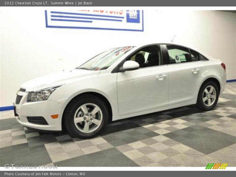 Summit White / Jet Black 2012 Chevrolet Cruze LT
