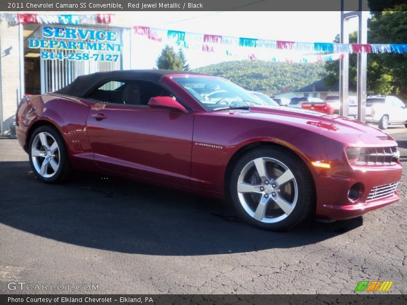 Red Jewel Metallic / Black 2011 Chevrolet Camaro SS Convertible