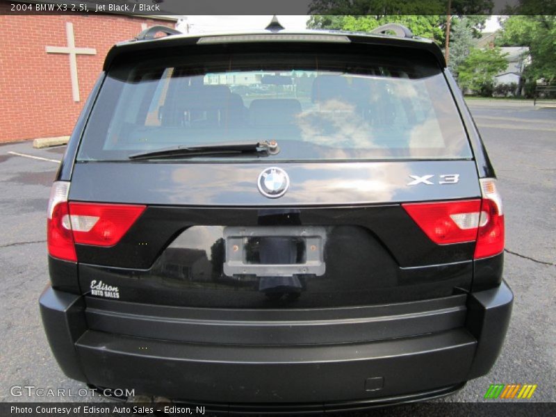 Jet Black / Black 2004 BMW X3 2.5i