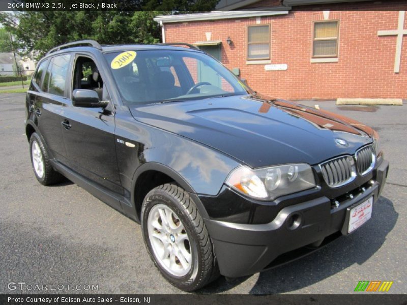 Jet Black / Black 2004 BMW X3 2.5i