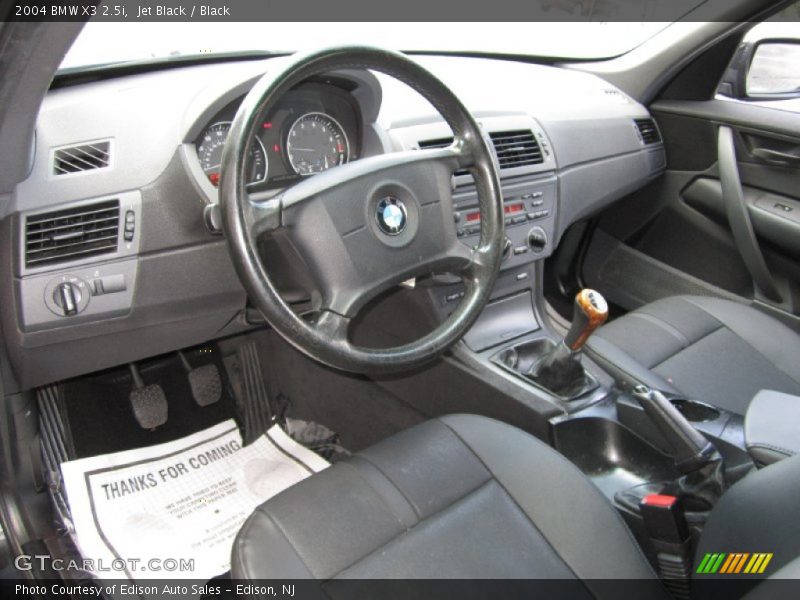 Jet Black / Black 2004 BMW X3 2.5i