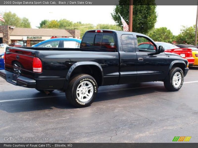 Black / Dark Slate Gray 2003 Dodge Dakota Sport Club Cab