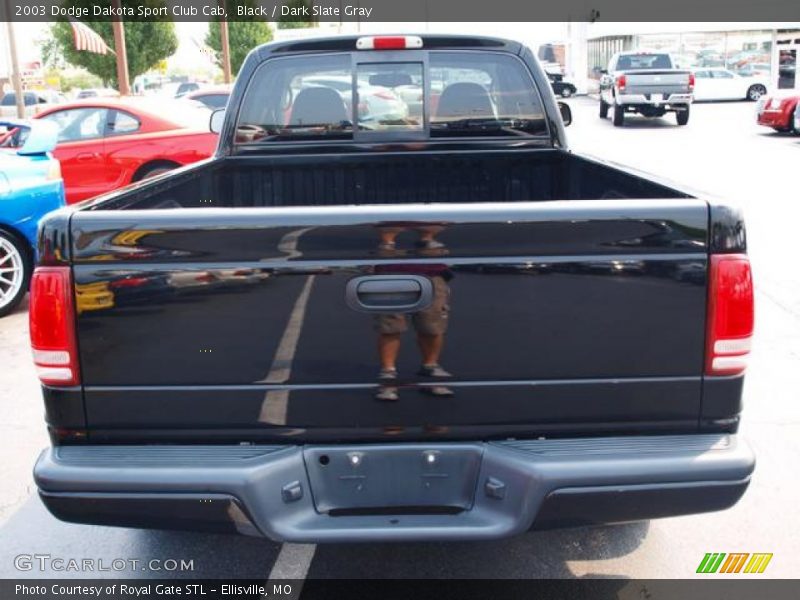 Black / Dark Slate Gray 2003 Dodge Dakota Sport Club Cab