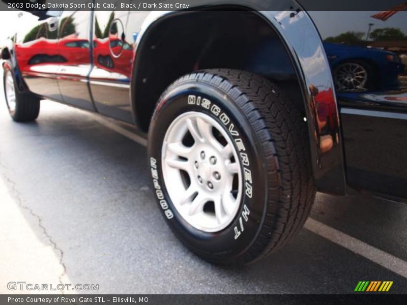 Black / Dark Slate Gray 2003 Dodge Dakota Sport Club Cab