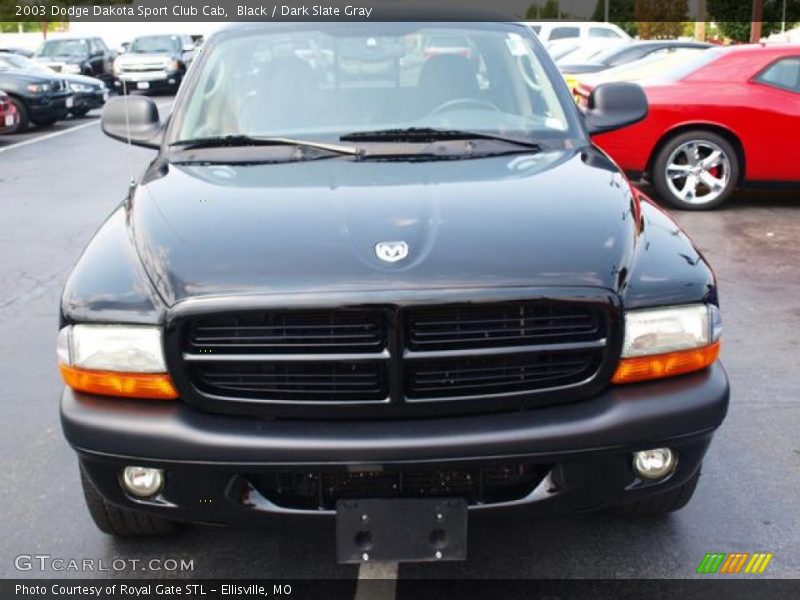 Black / Dark Slate Gray 2003 Dodge Dakota Sport Club Cab