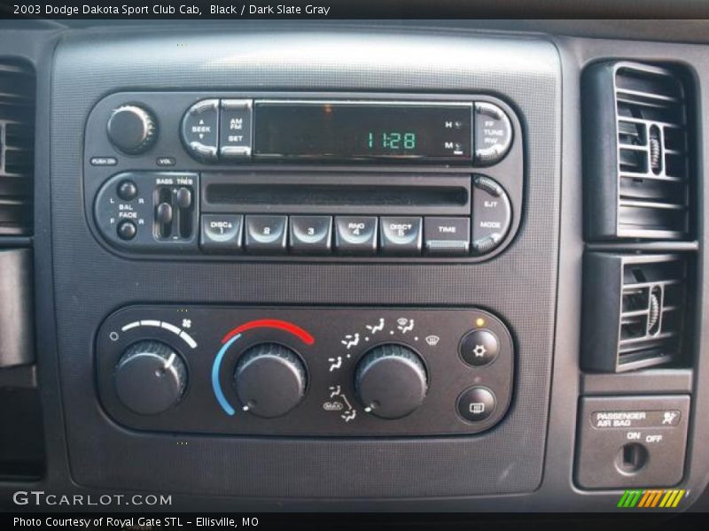 Black / Dark Slate Gray 2003 Dodge Dakota Sport Club Cab