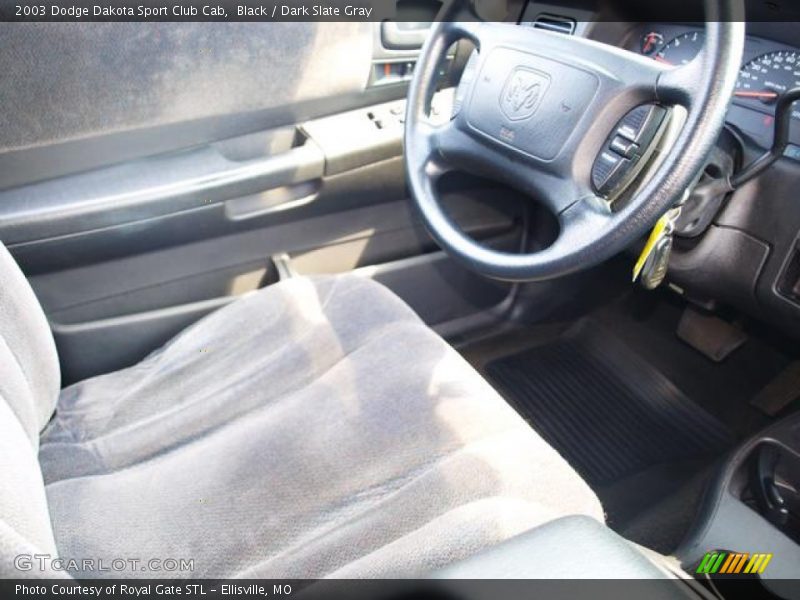 Black / Dark Slate Gray 2003 Dodge Dakota Sport Club Cab