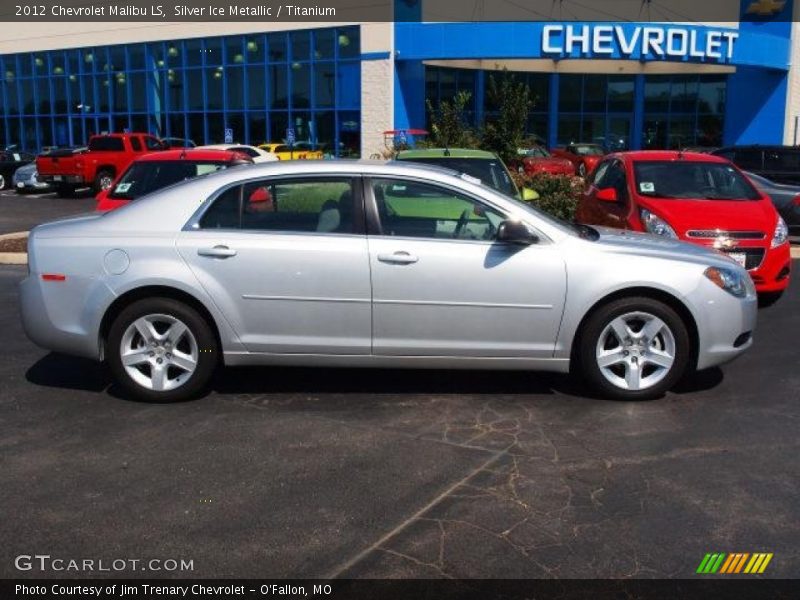 Silver Ice Metallic / Titanium 2012 Chevrolet Malibu LS