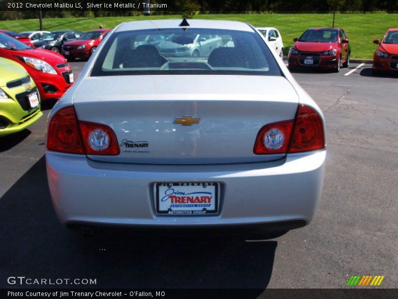 Silver Ice Metallic / Titanium 2012 Chevrolet Malibu LS