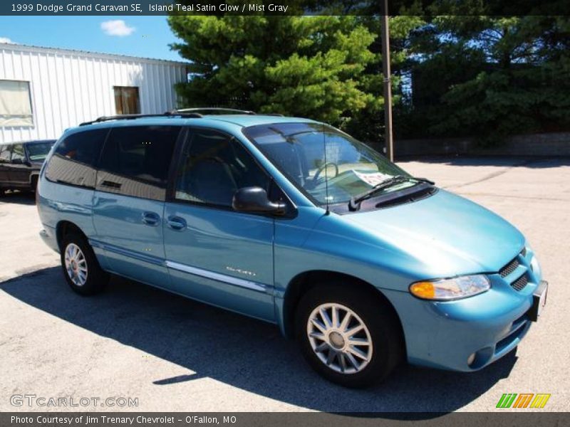 Island Teal Satin Glow / Mist Gray 1999 Dodge Grand Caravan SE