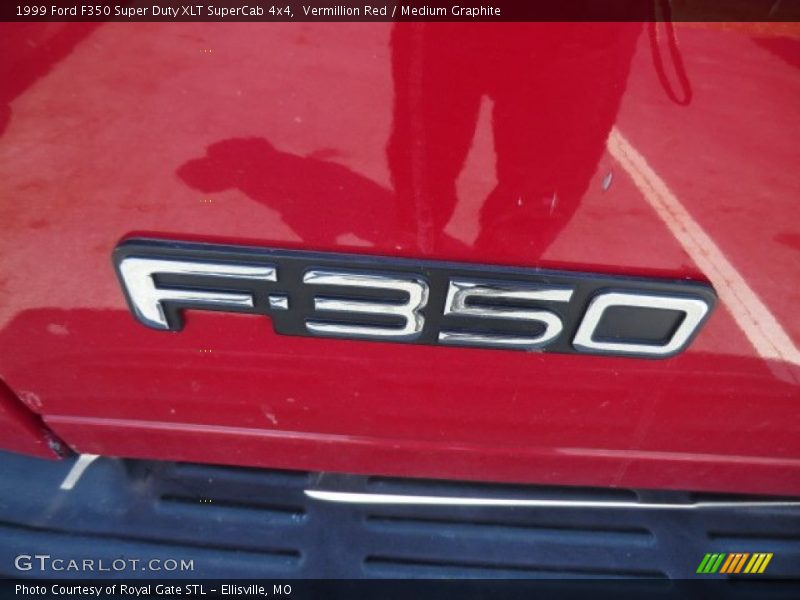 Vermillion Red / Medium Graphite 1999 Ford F350 Super Duty XLT SuperCab 4x4