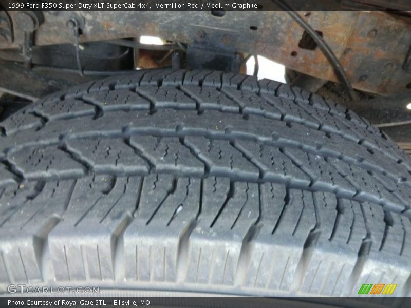 Vermillion Red / Medium Graphite 1999 Ford F350 Super Duty XLT SuperCab 4x4