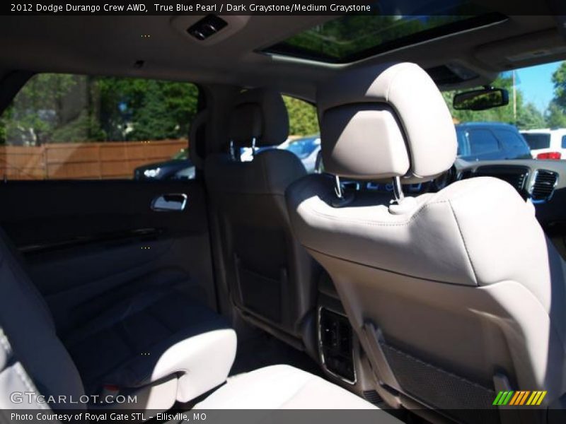 True Blue Pearl / Dark Graystone/Medium Graystone 2012 Dodge Durango Crew AWD