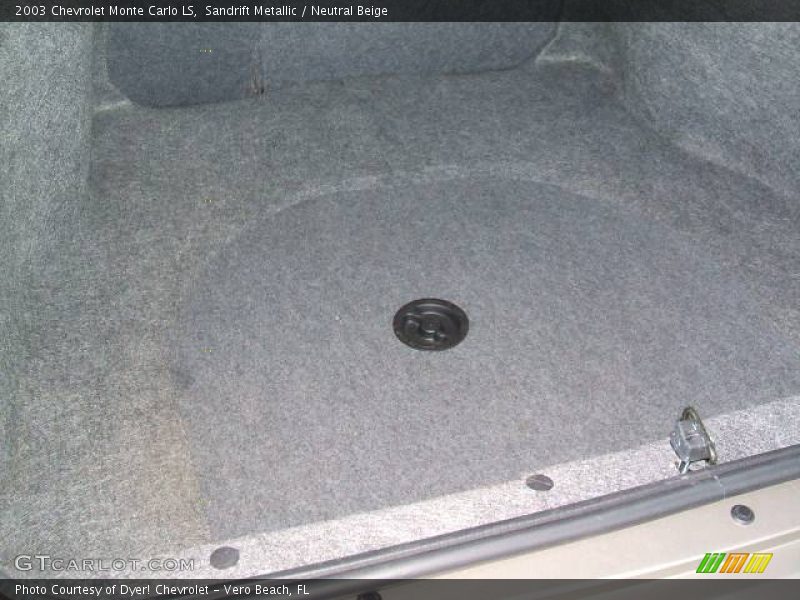 Sandrift Metallic / Neutral Beige 2003 Chevrolet Monte Carlo LS