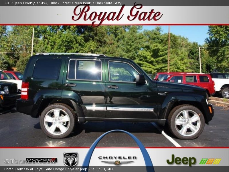 Black Forest Green Pearl / Dark Slate Gray 2012 Jeep Liberty Jet 4x4