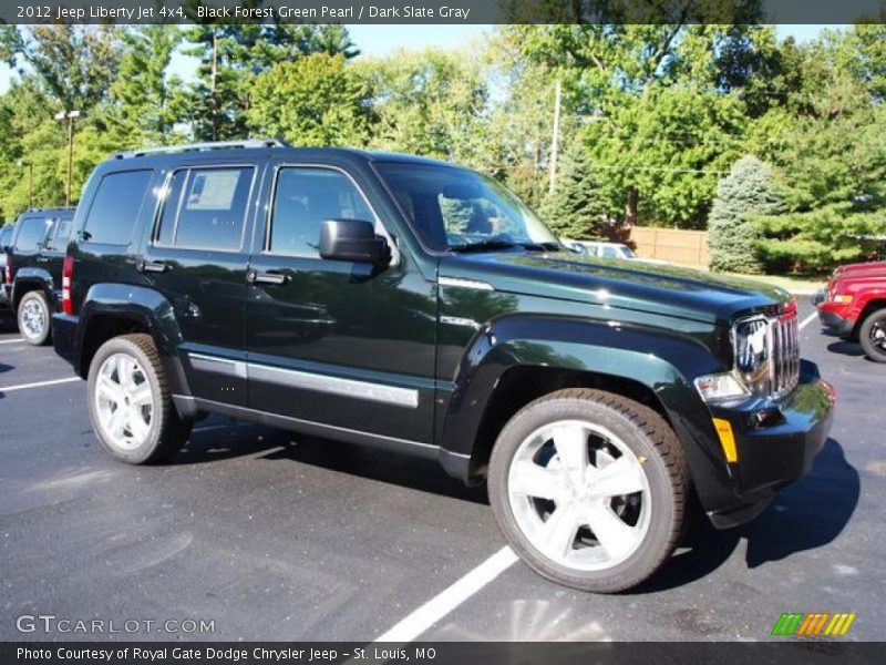 Black Forest Green Pearl / Dark Slate Gray 2012 Jeep Liberty Jet 4x4