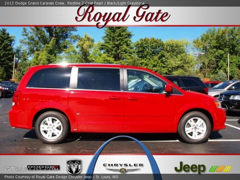 Redline 2 Coat Pearl / Black/Light Graystone 2013 Dodge Grand Caravan Crew