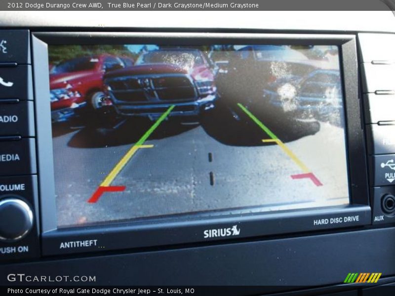 True Blue Pearl / Dark Graystone/Medium Graystone 2012 Dodge Durango Crew AWD